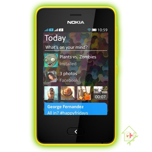 Original Nokia Asha 501 Powerbutton Reparatur