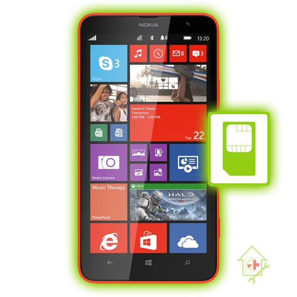 Original Nokia Lumia 1320 SIM-Slot Reparatur