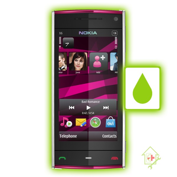 Original Nokia X6-00 Wasserschaden Reparatur