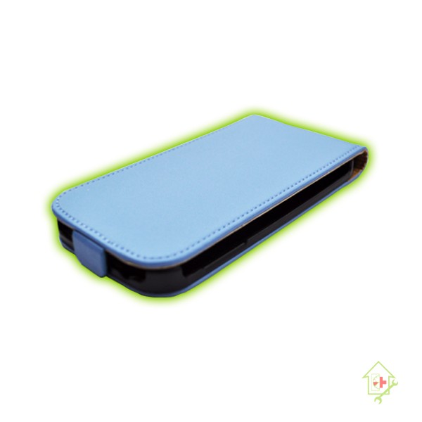 Original Samsung Galaxy S4 Leder Klapptasche blau
