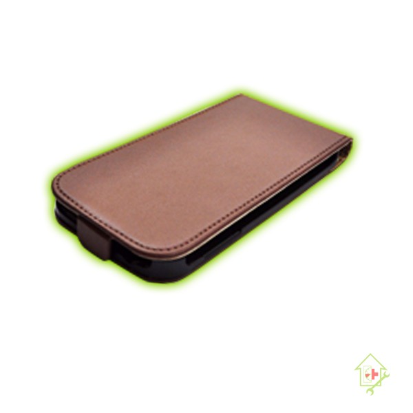 Original Samsung Galaxy S4 Leder Klapptasche braun