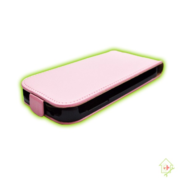 Original Samsung Galaxy S4 Leder Klapptasche rosa
