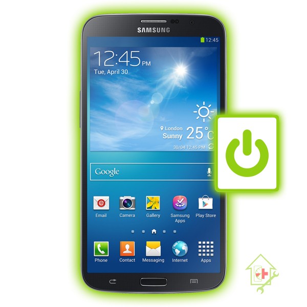 Original Samsung Galaxy Mega GT-I9205 Powerbutton/ Einschaltknopf Reparatur