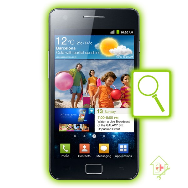 Original Samsung Galaxy S 2 i9100 Diagnose 