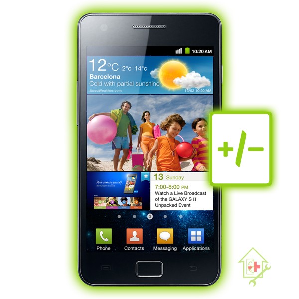 Original Samsung Galaxy S 2 i9100 Laut-Leiseknopf Reparatur