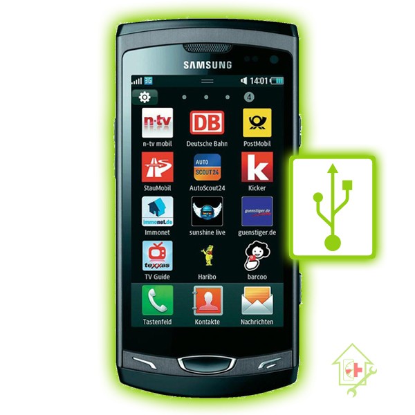 Original Samsung Wave 2 S8530 Anschluss Reparatur 