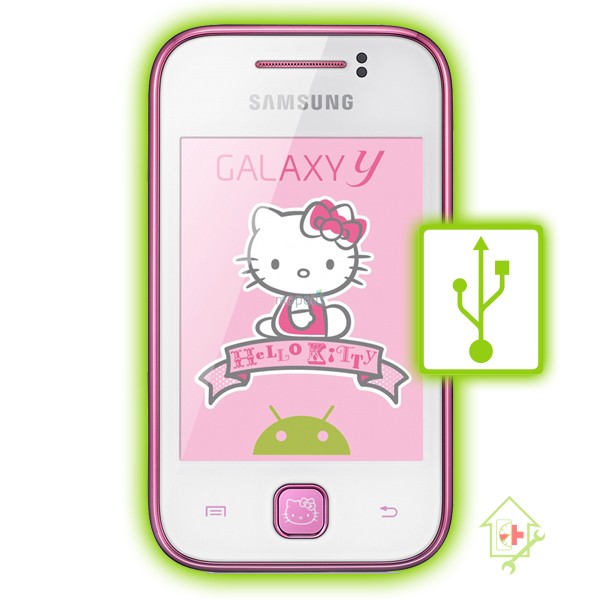 Original Samsung Galaxy Y S5360 Hello Kitty Anschluss Reparatur