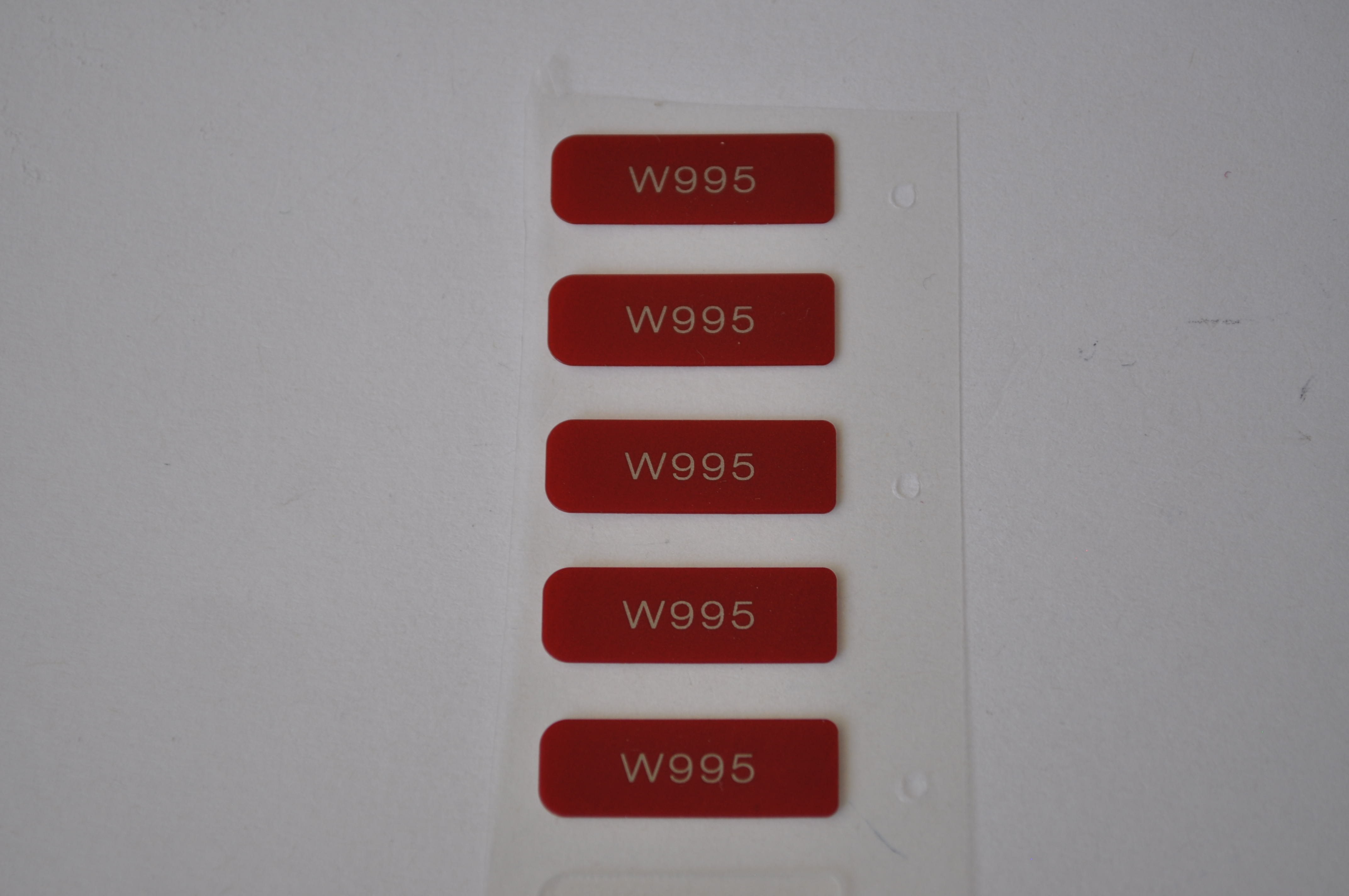 Original Sony Ericsson W995 Label