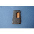 Neue und OVP Huawei P8 Handytasche, Ledertasche, Klapptasche in schwarz-orange